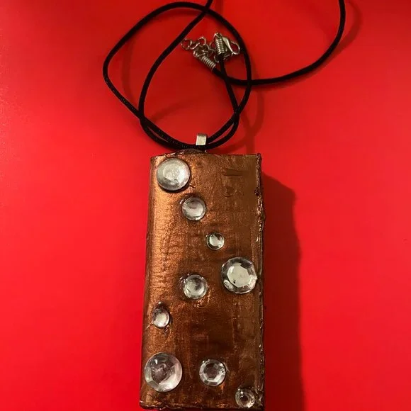 One of a Kind Seashell Boho Rare Unique Vintage Reversible Handmade Necklace - Picture 3 of 16